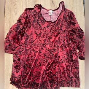 Catherine’s Red black shirt top
